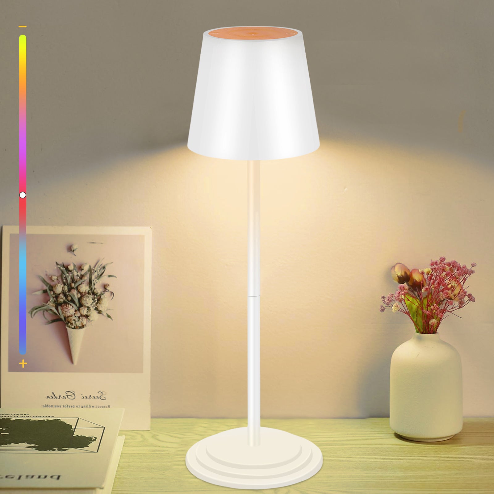 Glow Ease | Dimmable Cordless Table Lamp with Touch Control