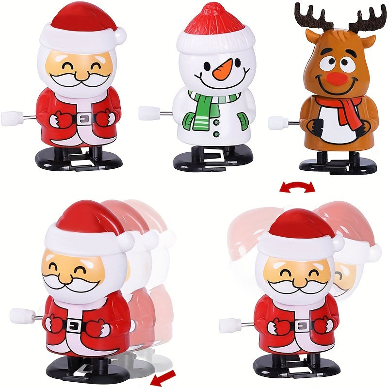 5pcs Mini Wind-Up Christmas Toys