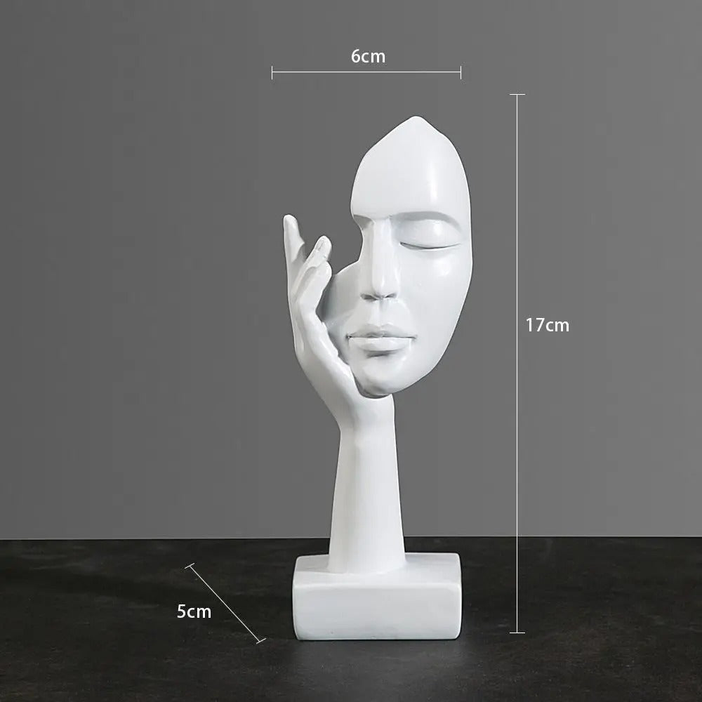 NordicMuse Abstract Face Sculpture