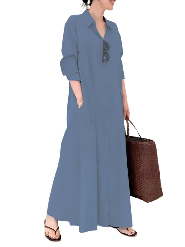 Livia Maxi Dress for Women – Elegant Long Dress with A-Line Silhouette