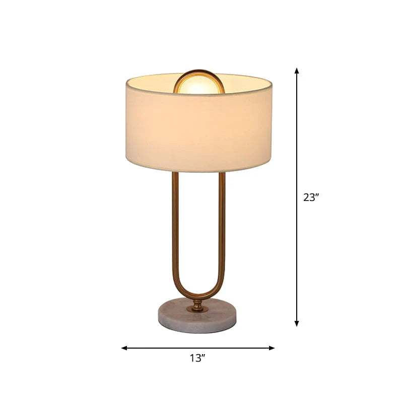 SleekElegance - Modern Table Lamp with Cylindrical Shade
