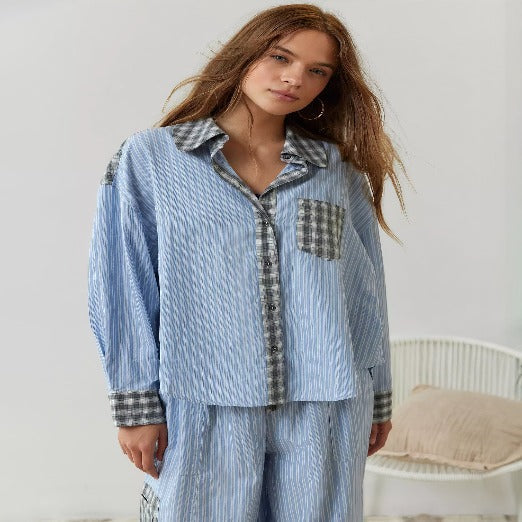 Orlyn | Cozy Long Sleeve and Loose Pajama Set for Night