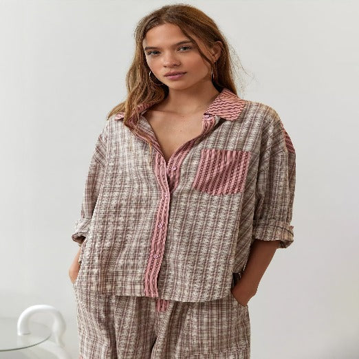 Orlyn | Cozy Long Sleeve and Loose Pajama Set for Night