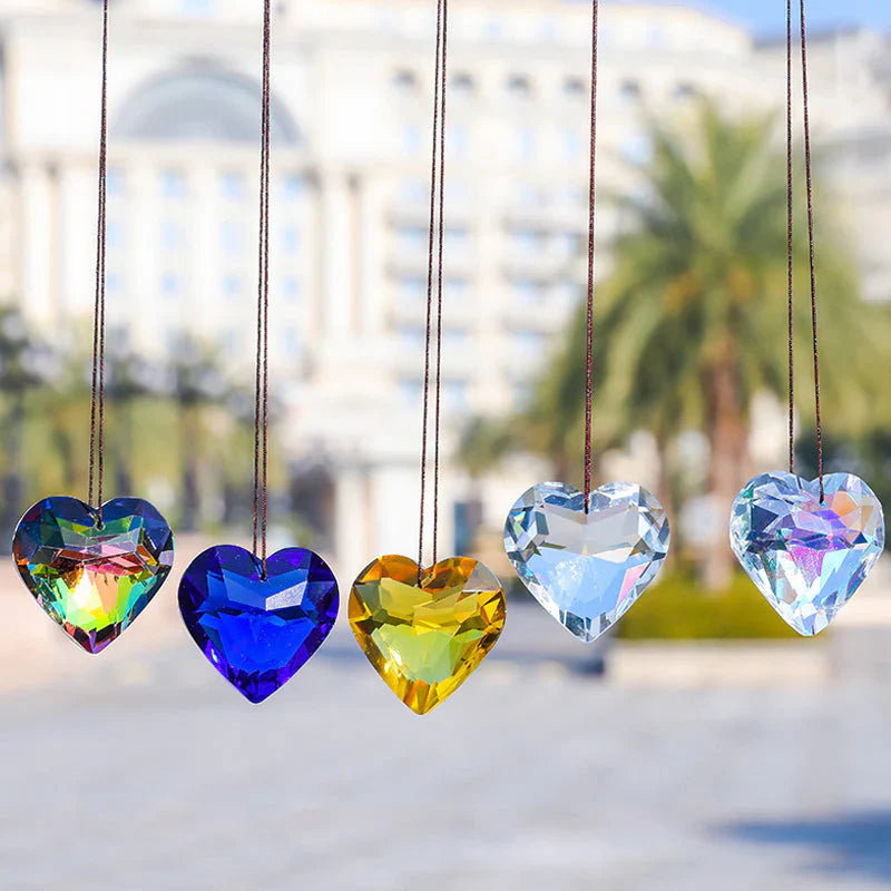 SunAura Heart-Shaped Suncatcher