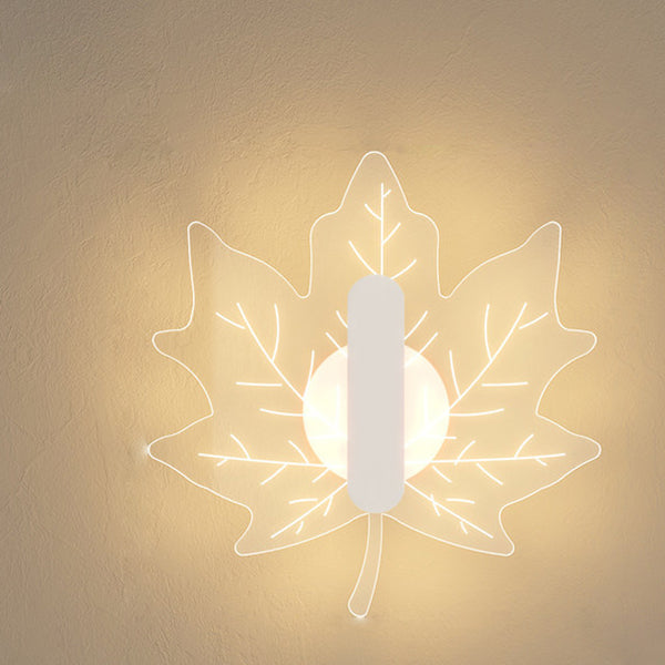 Modern Leaf Nordic LED Wall Lamp for a Cozy Atmosphere