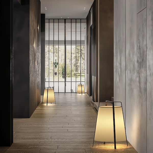 Modern floor lamp with minimalist design