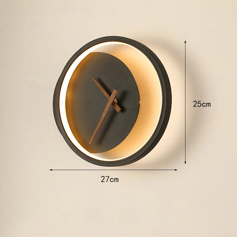 TimeGlow - Modern LED Wall Clock with LED Light