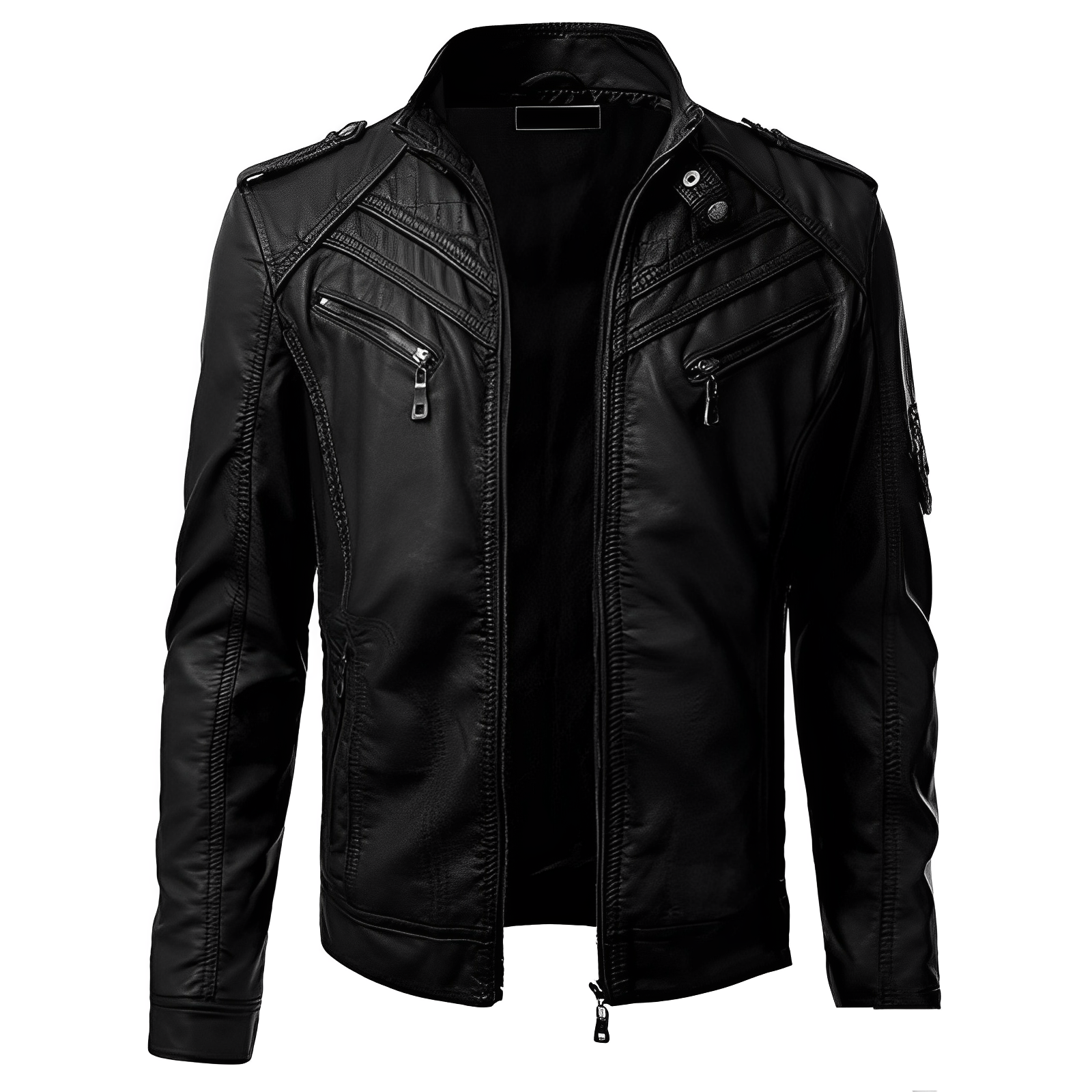 Donald | Men's Sleek Vegan Leather Jacket