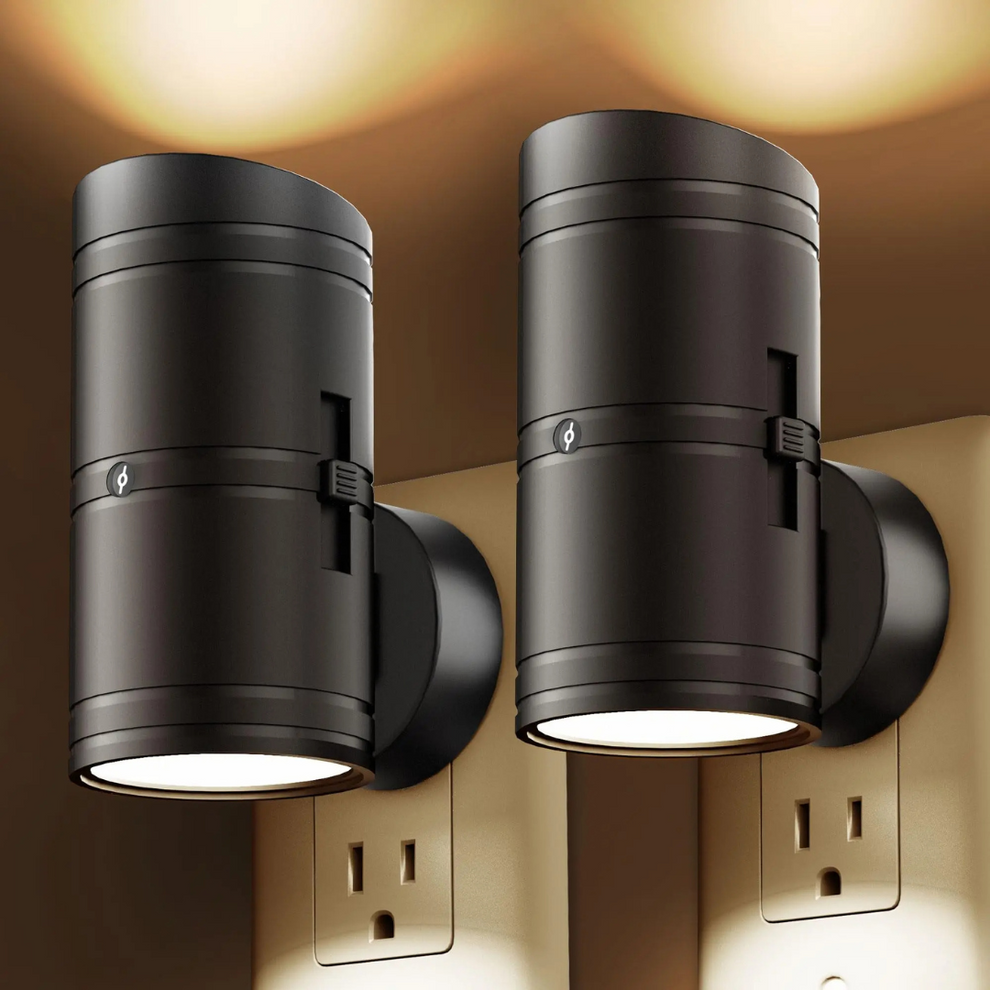 WallGlow - Modern cylindrical wall lamps with warm ambient light