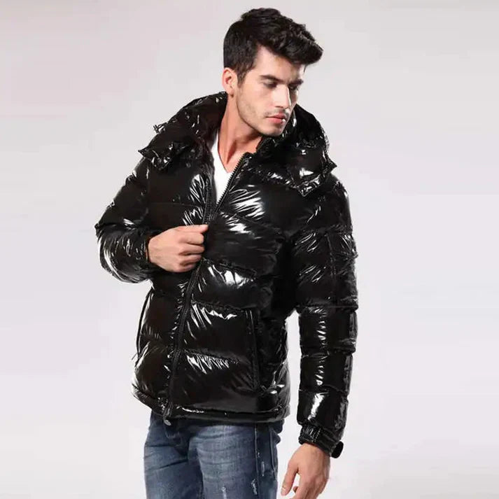 Loui - Long-sleeved puffer jacket with hood and pockets