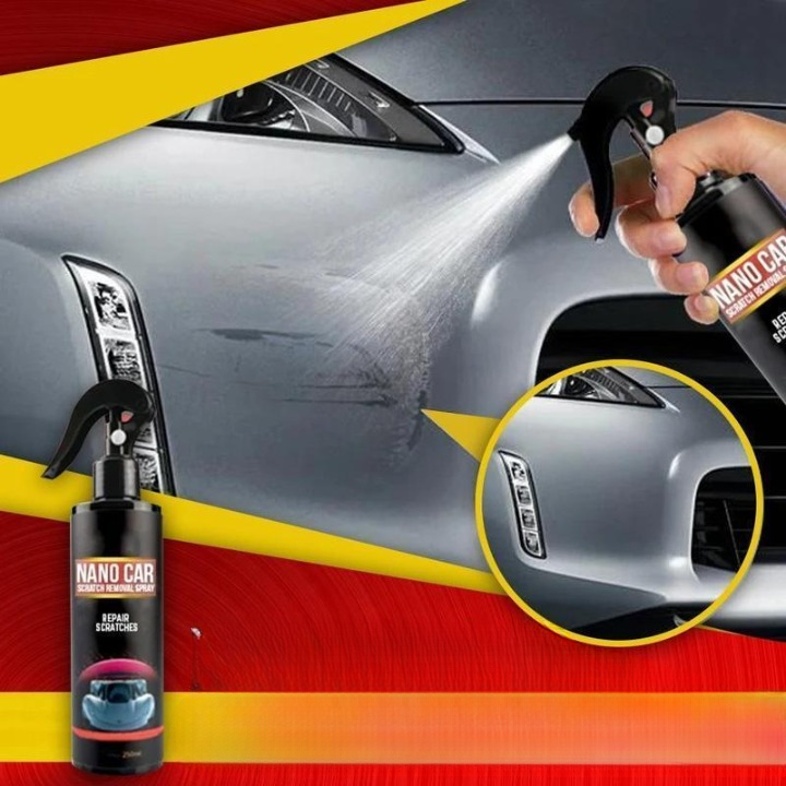 Nano spray for removal of car scratches