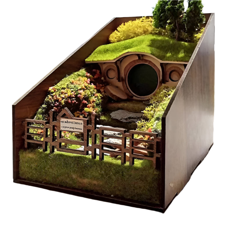 MiniScape Bookends – Handcrafted Decorative Book Holders with Micro Landscape Design