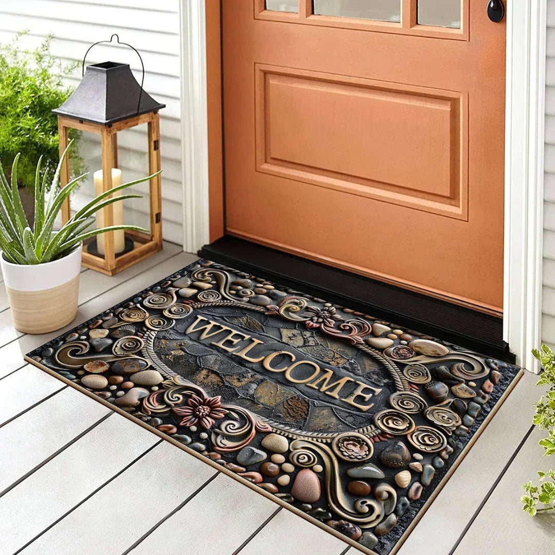 RetroWelcome – Vintage-inspired Doormat for a Stylish Entrance Area