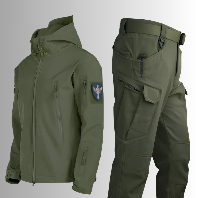 Tactical Softshell Jacket and Cargo Pants Set