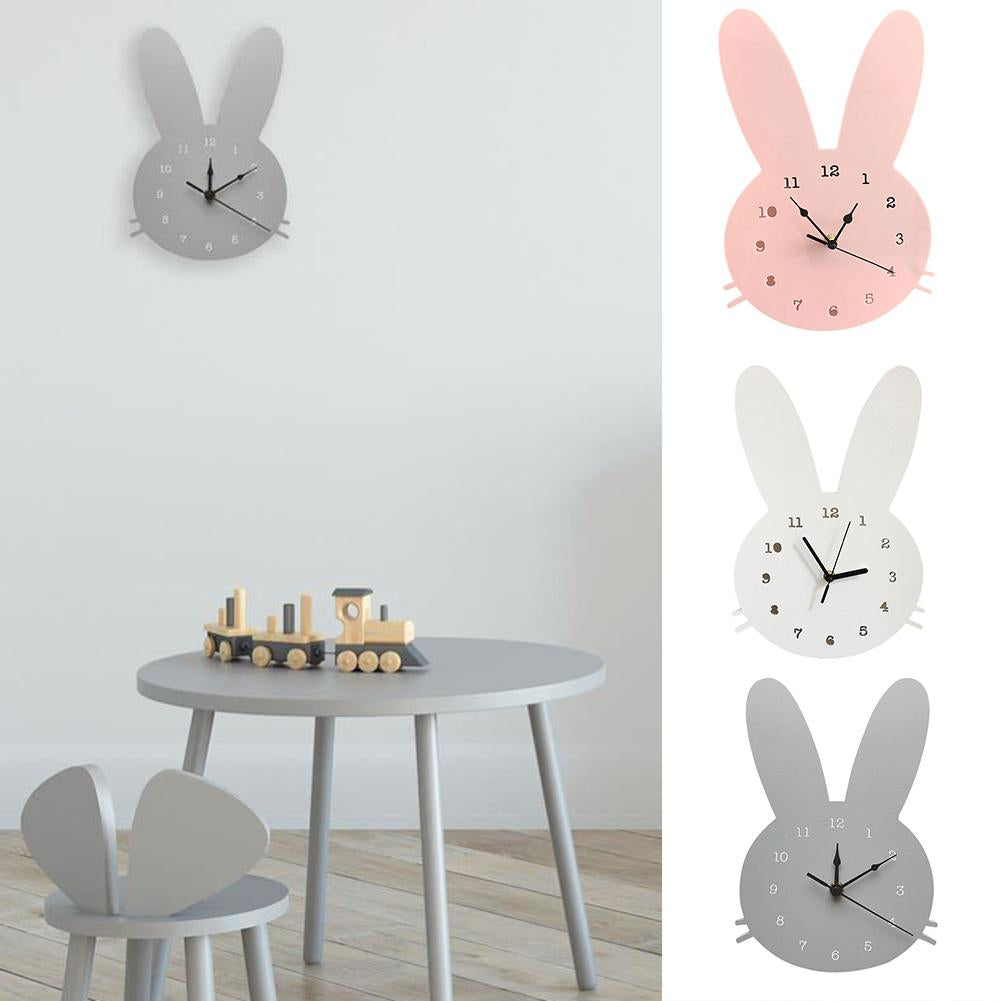 HopTock - Beautiful Rabbit Wall Clock for Playgrounds