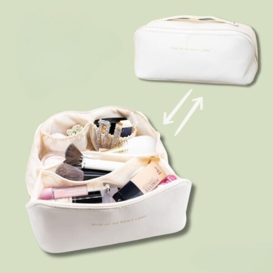 Cecil - Elegant and compact makeup bag with multiple organizing pockets