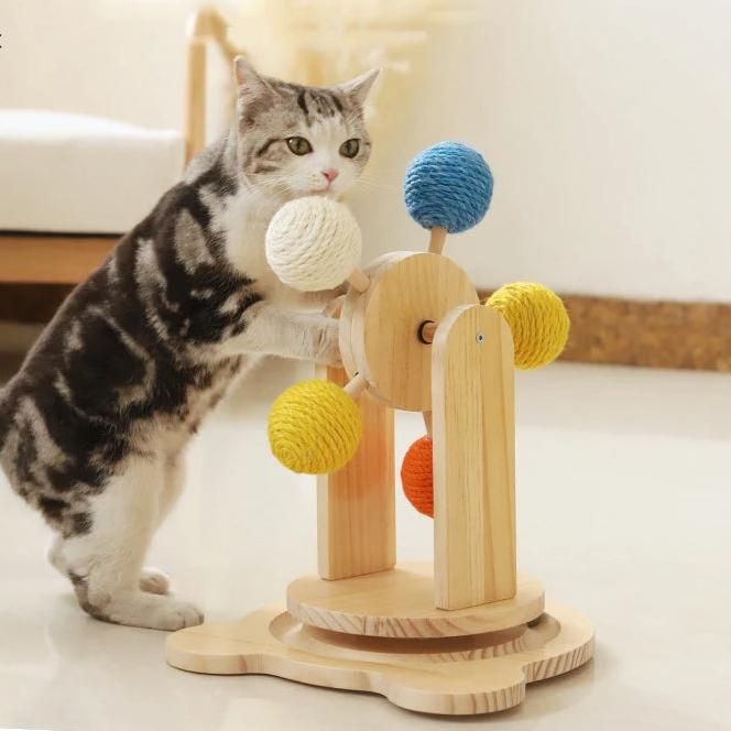 Multifunctional Cat Tree with Ferris Wheel for Cats