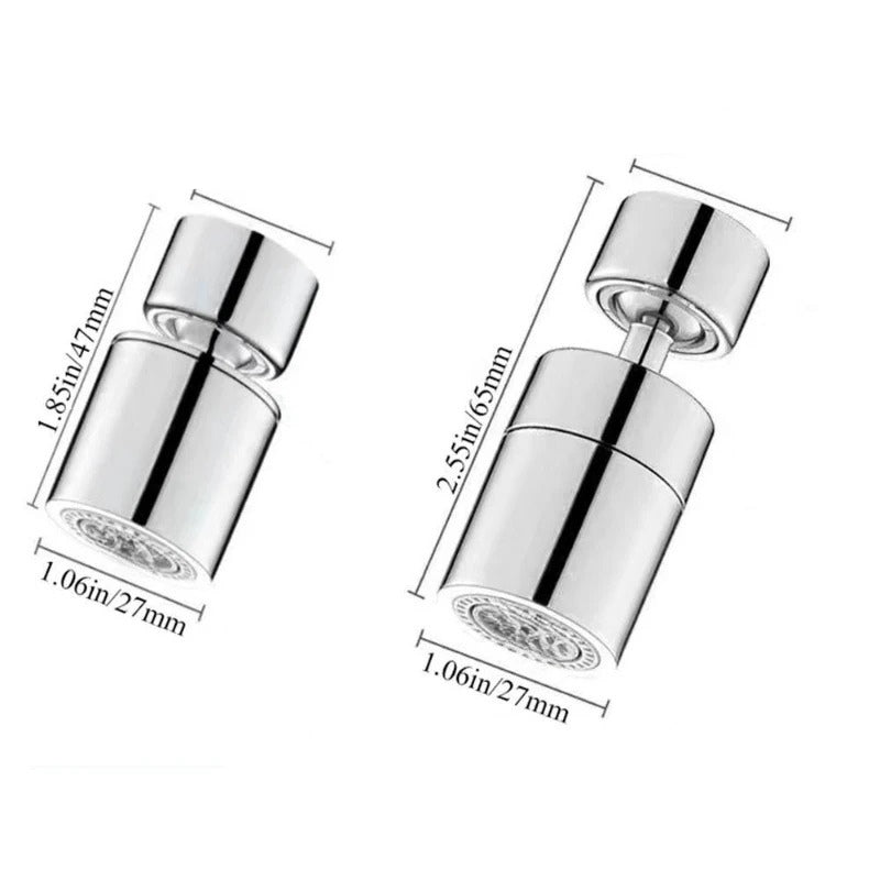 SprayMaster 360° Adjustable Faucet Head with Dual Spray Modes