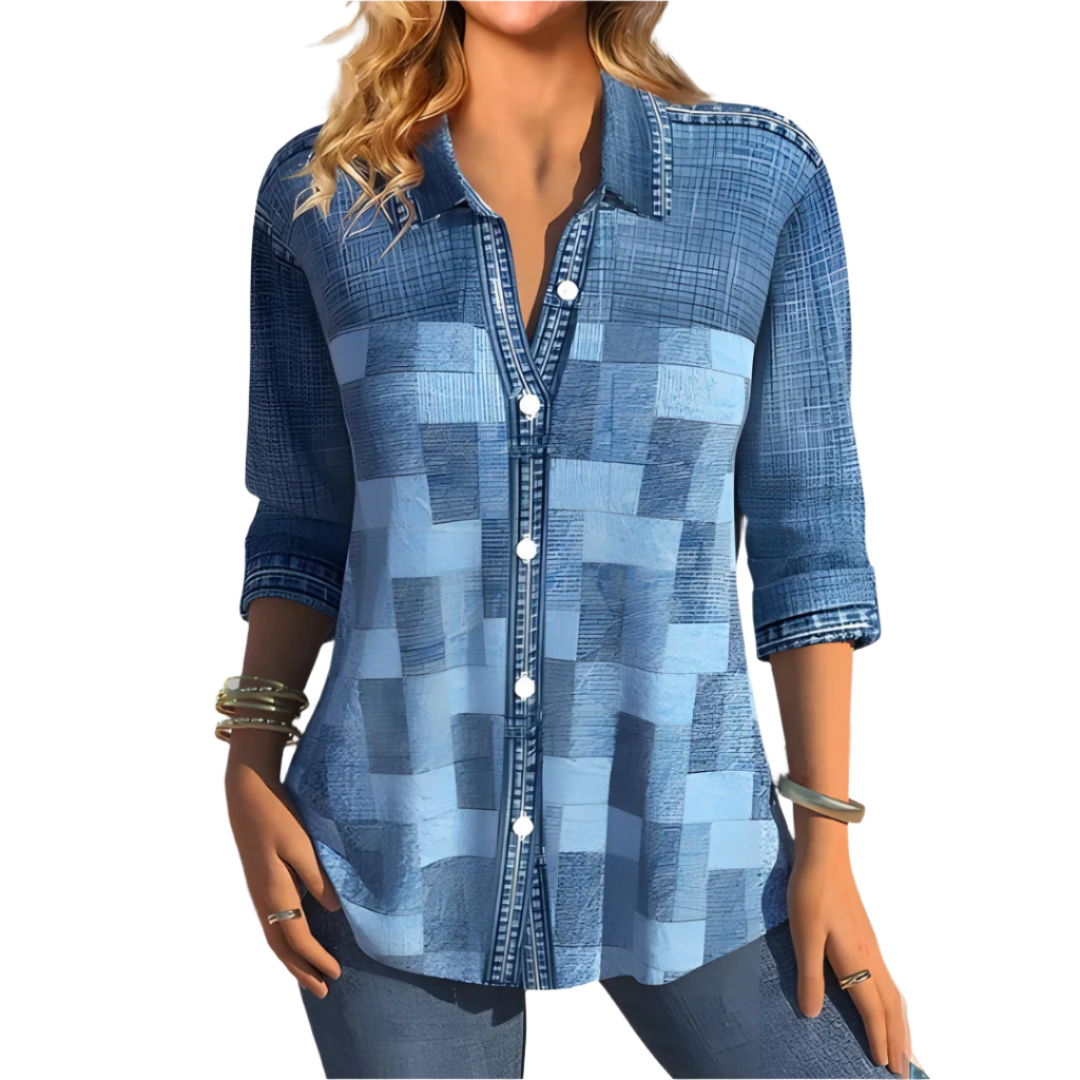 Lina Relaxed Fit Plaid Shirt