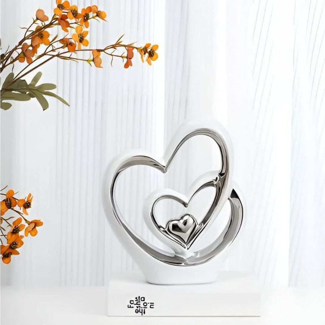 Elegant - Twin hearts timeless decoration