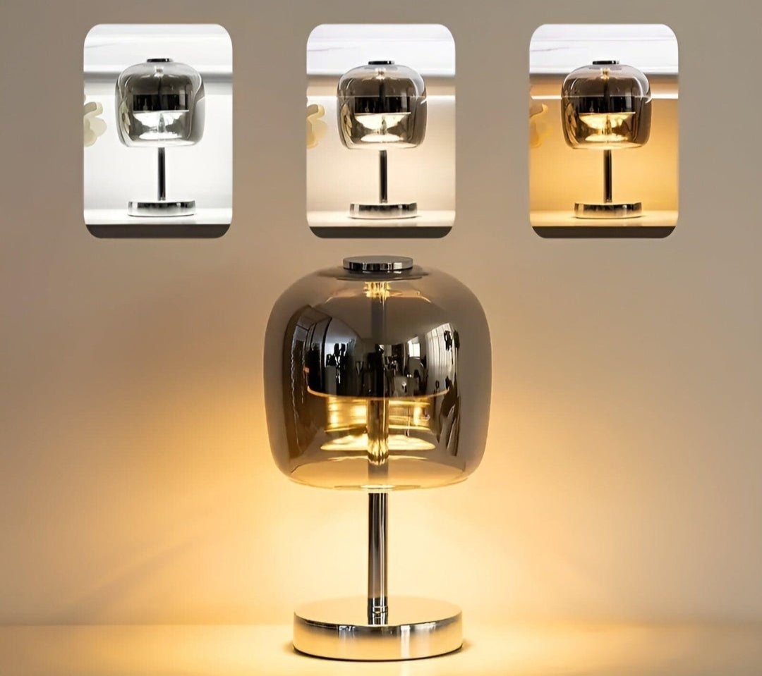 Portable - Elegant table lamp in mirrored glass