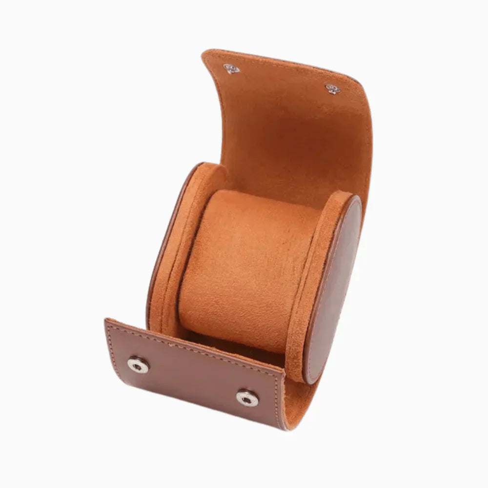 UrLux Rectangular Watch Box with Safety Lock and Glass Lid