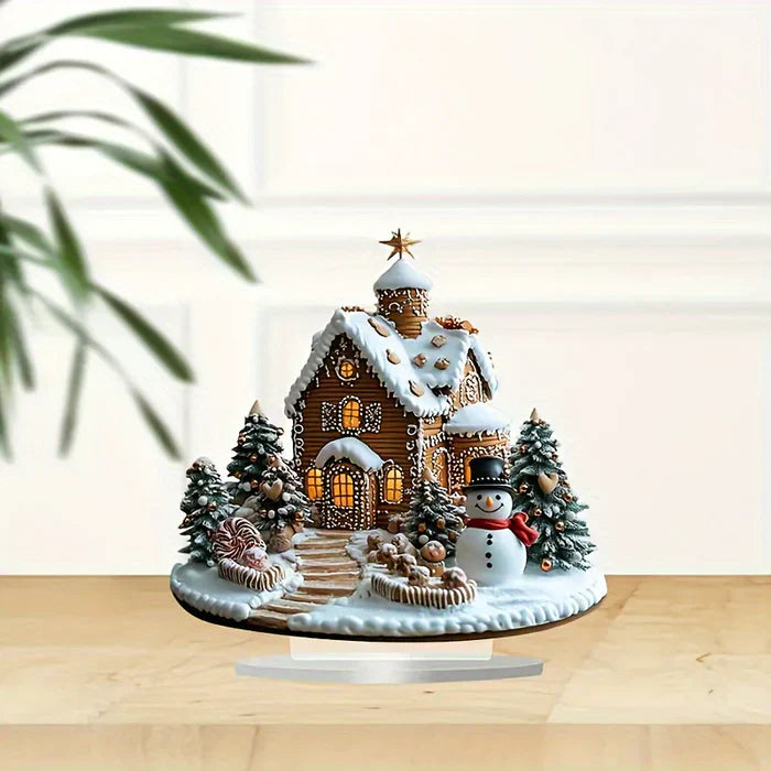 Winter Gingerbread Christmas Village