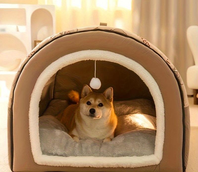 Warm and Comfortable Dog House Bed