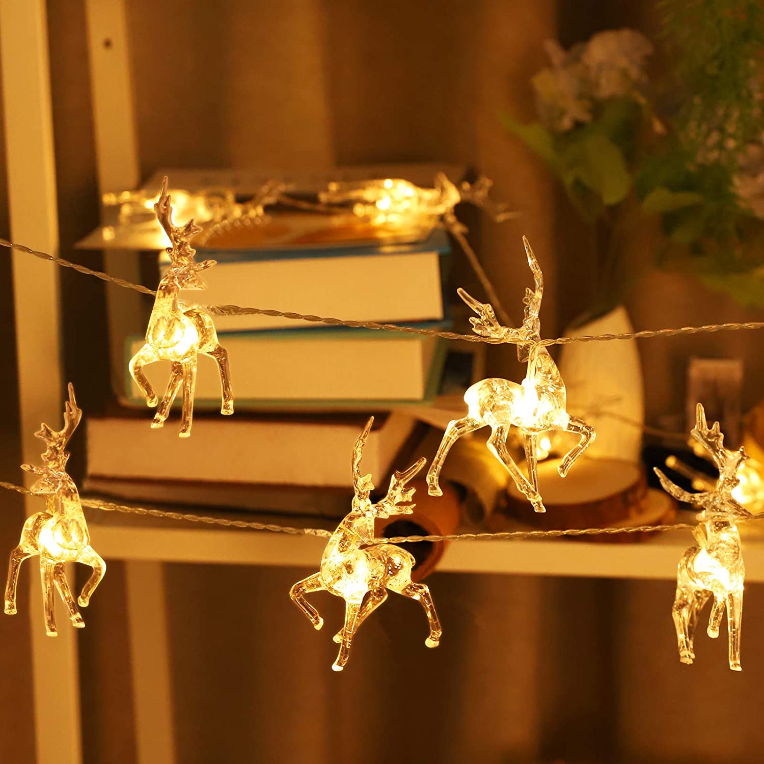 GlowingReindeers - 1.5M LED Christmas Lights for Reindeer