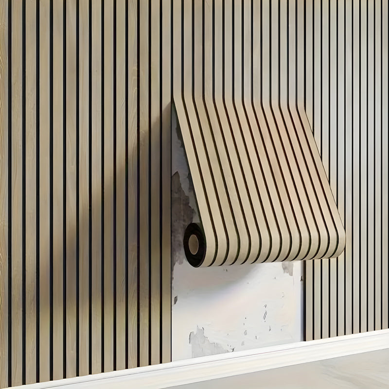 3D wall panels provide a modern, natural look