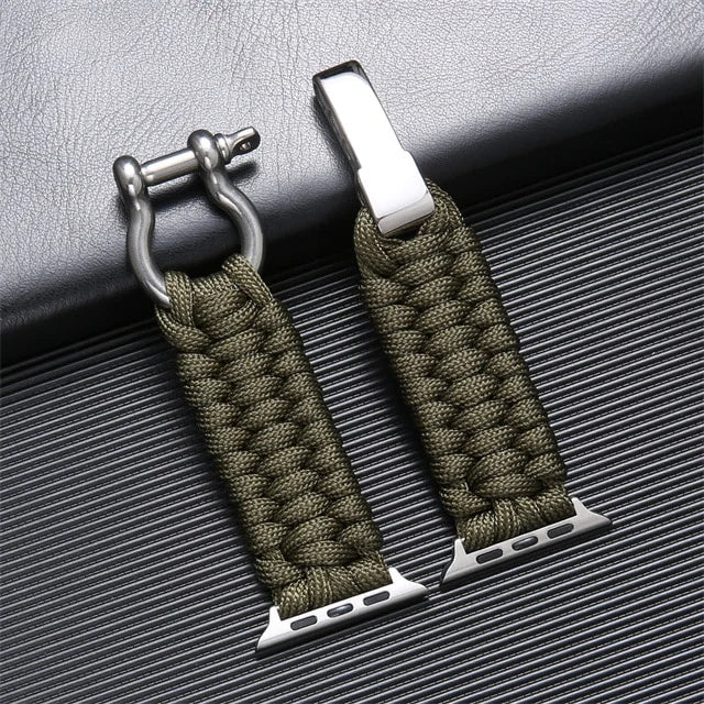 FlexiWrist Paracord Strap for Apple Watch – Rugged & Adjustable Band
