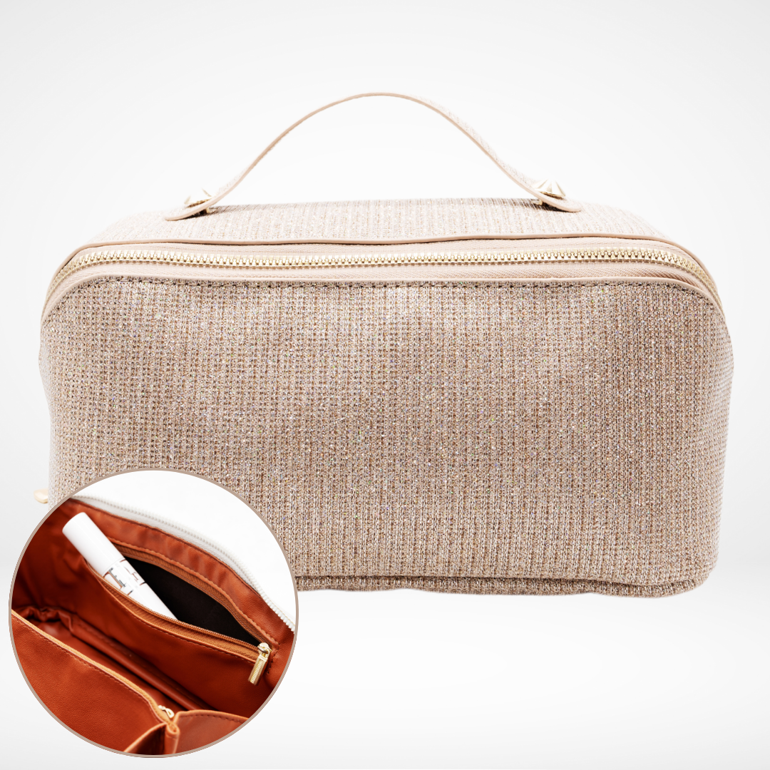 Cecil - Elegant and compact makeup bag with multiple organizing pockets