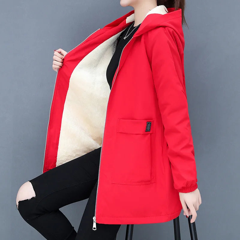 Vera Cozy Wool padded coat with hood