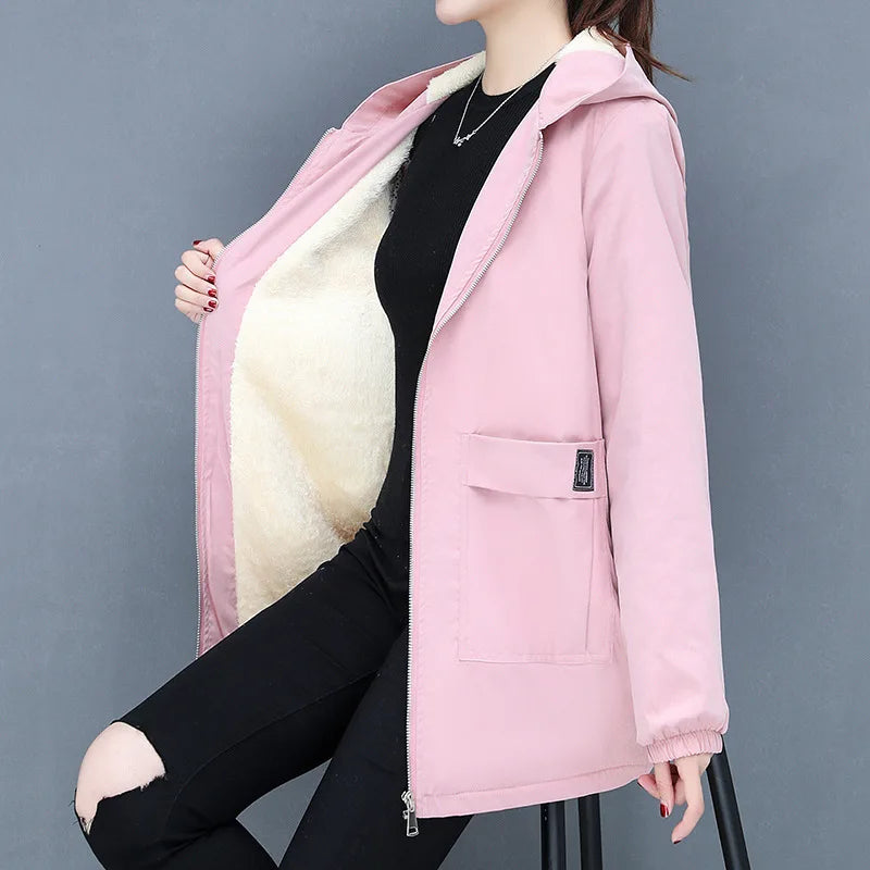 Vera Cozy Wool padded coat with hood