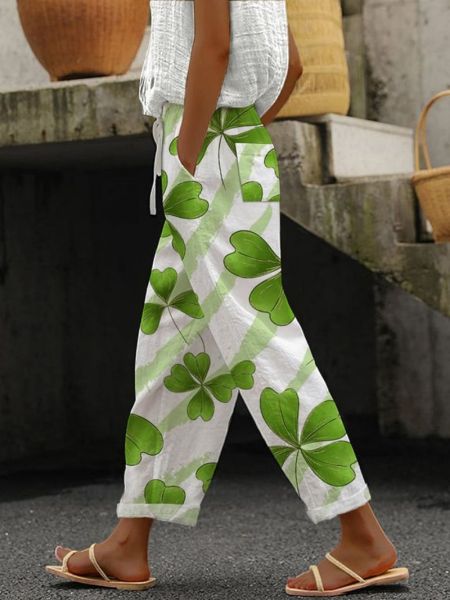 Inara | Floral Print Summer Trousers