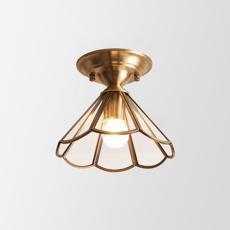 GoldenAura - Colonial Semi Flush Mount Lighting