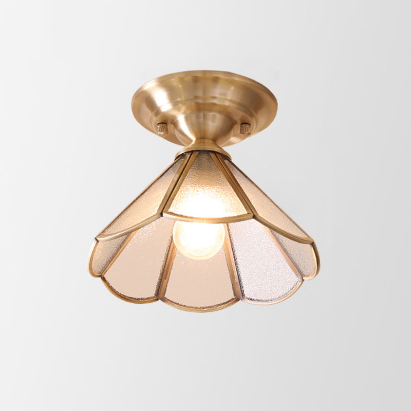 GoldenAura - Colonial Semi Flush Mount Lighting