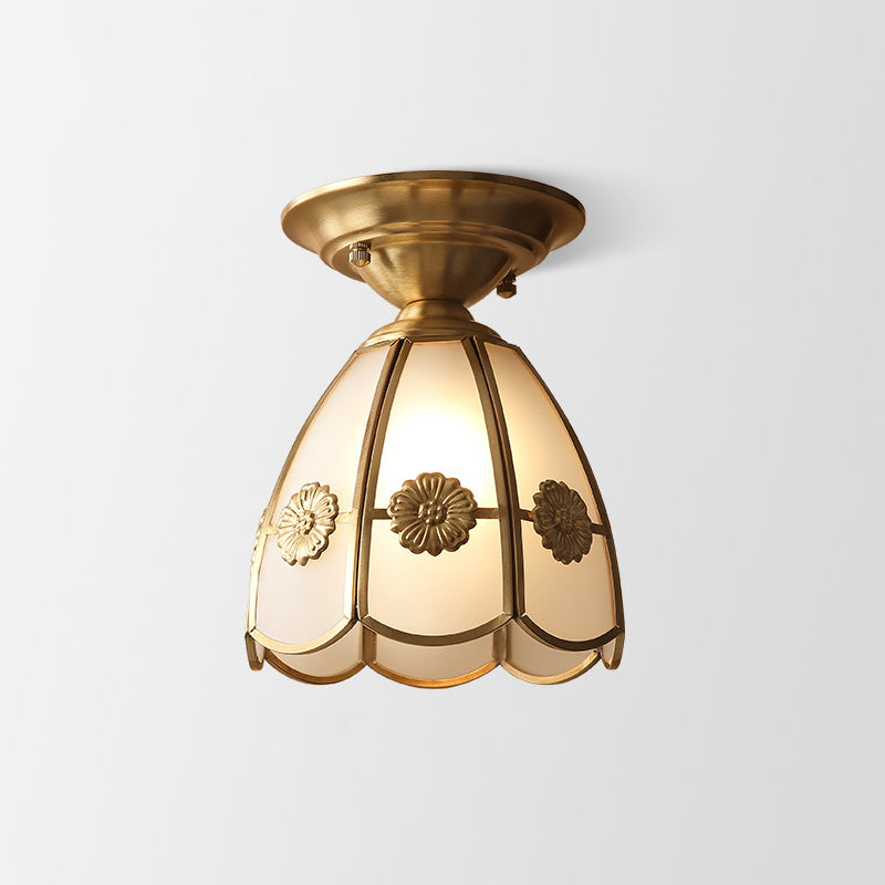 GoldenAura - Colonial Semi Flush Mount Lighting