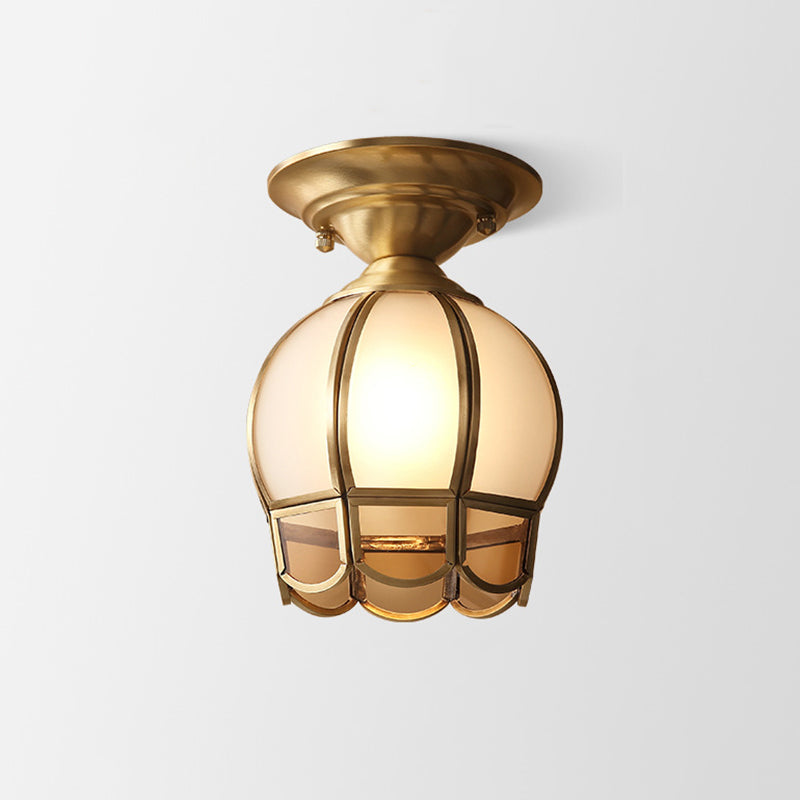 GoldenAura - Colonial Semi Flush Mount Lighting