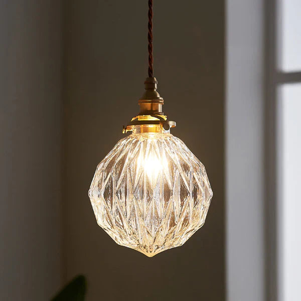 GlobeLight- Industrial Pendant Lamp with Clear Glass Fixture