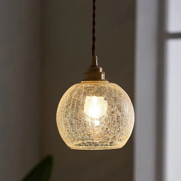 GlobeLight- Industrial Pendant Lamp with Clear Glass Fixture