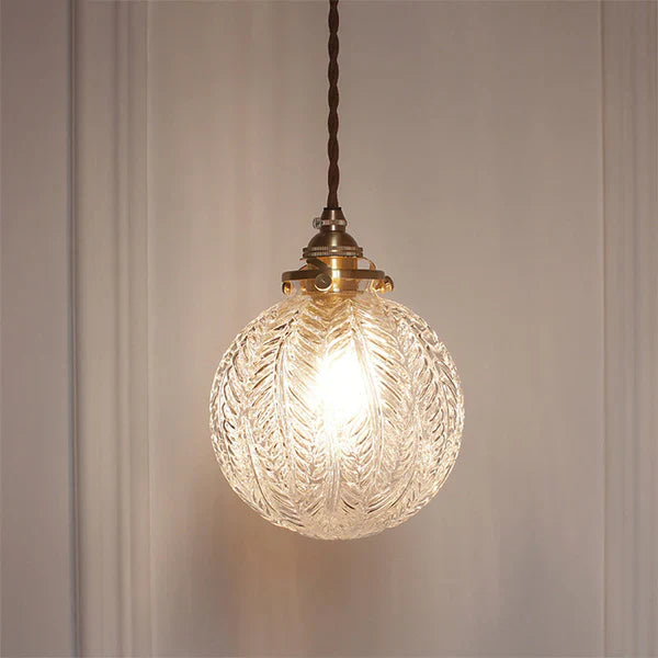 GlobeLight- Industrial Pendant Lamp with Clear Glass Fixture