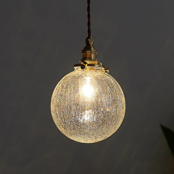 GlobeLight- Industrial Pendant Lamp with Clear Glass Fixture