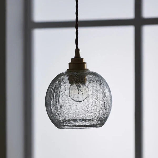 GlobeLight- Industrial Pendant Lamp with Clear Glass Fixture