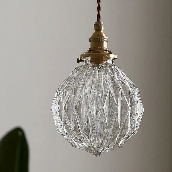 GlobeLight- Industrial Pendant Lamp with Clear Glass Fixture