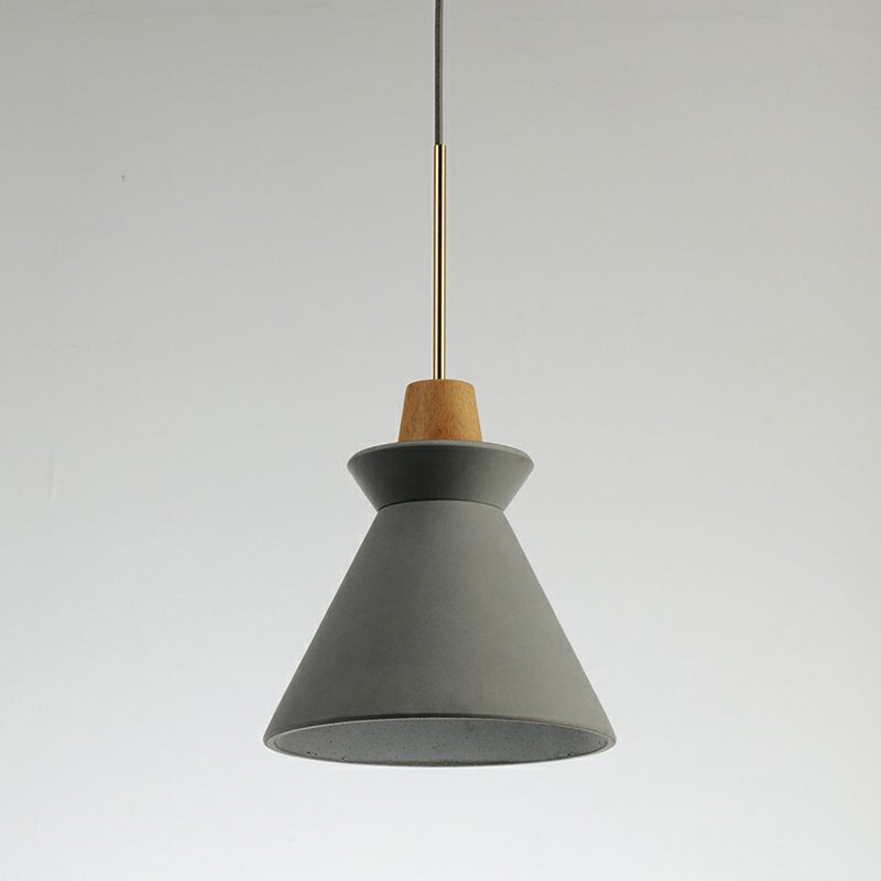 ArchiGlow - Modern pendant with wood-cement design