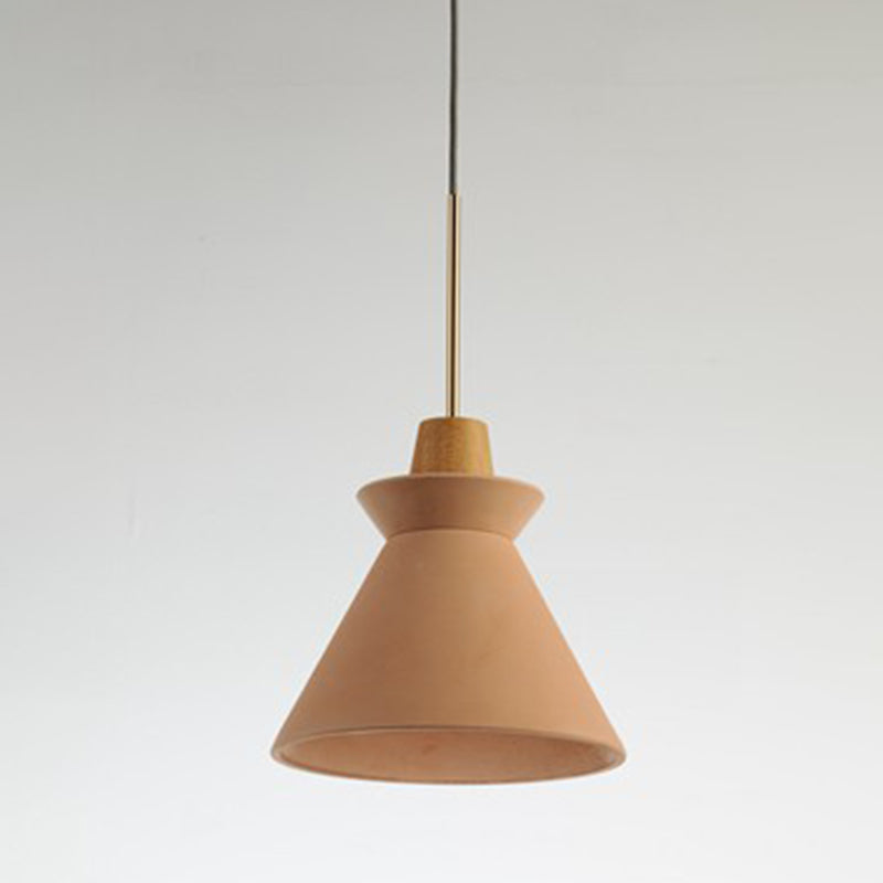 ArchiGlow - Modern pendant with wood-cement design