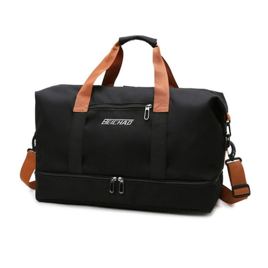 TravelMate Large Travel Bag with Multiple Compartments and Durable Zipper