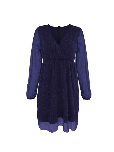 Imelda elegant V-neck shimmer dress