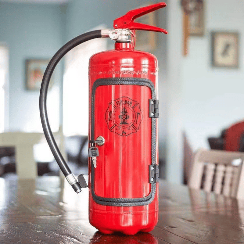 FireMaster Hidden Bottle Storage in Fire Extinguisher Style